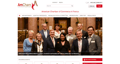 Desktop Screenshot of amchamfrance.org